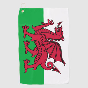 Serviette De Golf Pays de Galles Drapeau Gallois Football Football S