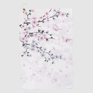 Serviette De Golf Paysage Pastel Cherry Blossom