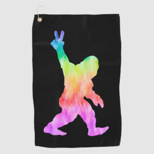 Serviette De Golf Peace Love Bigfoot