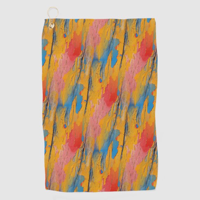 Serviette De Golf Peinture colorée (Devant)