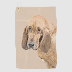 Serviette De Golf Peinture de Limier - Jolie illustration originale