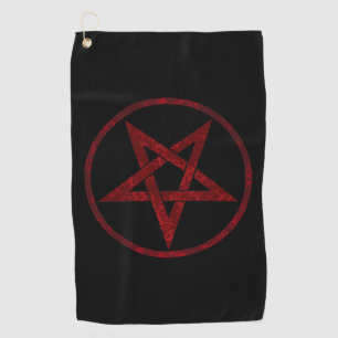 Serviette De Golf Pentagram Red Devil