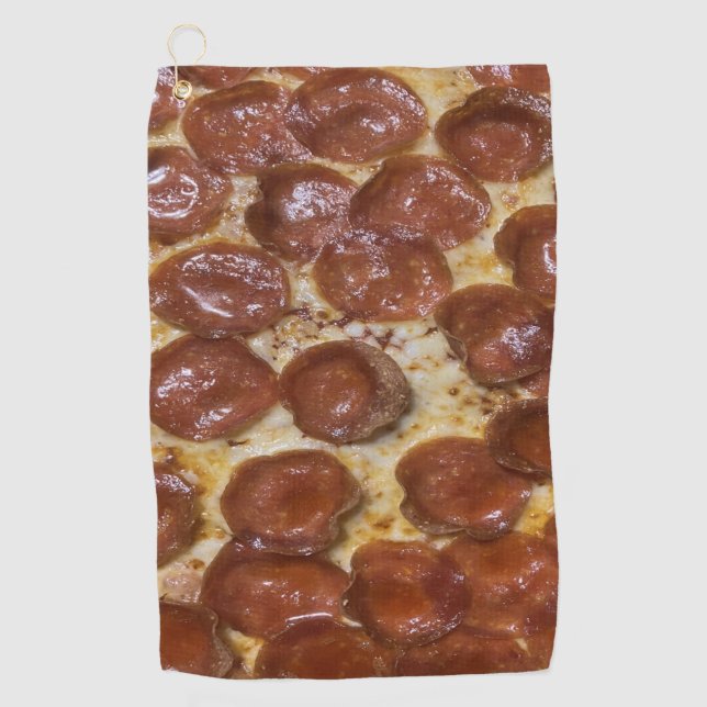 Serviette De Golf Pepperoni Pizza (Devant)