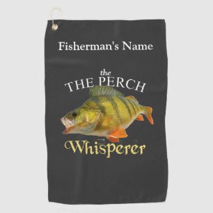 Serviette De Golf Perch personnalisé Whisperer Dark Fishing Towne