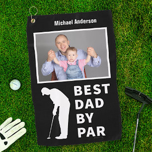 Serviette De Golf Père Golfing Funny Meilleur Papa Par Photo Personn