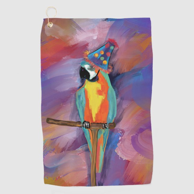 SERVIETTE DE GOLF PERROQUET (Devant)
