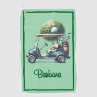 Serviette De Golf Personalized Green Golf Towel