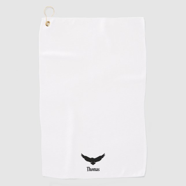 Serviette De Golf Personnalisé classique aigle traditionnel style (Devant)
