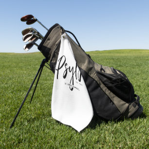 Serviette De Golf Personnalisé Elegant PsyD Docteur en Psychologie