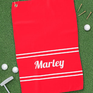 Serviette De Golf Personnalisé Golfer Pro Sports Classic Nom personn