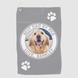 Serviette De Golf Personnalisé Meilleur Papa Jamais Par Gris Photo C