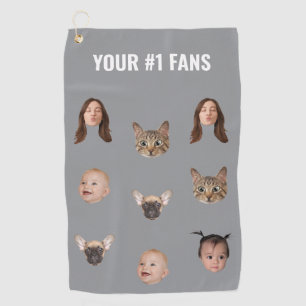 Serviette De Golf Personnalisé Visage Sarcastique Personnalisé Femme