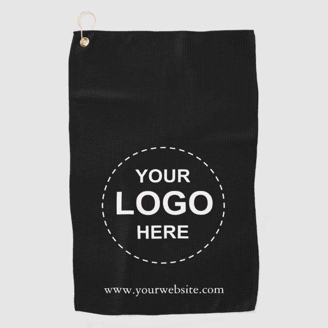 Serviette de golf personnalisée avec logo d'affair (Devant)