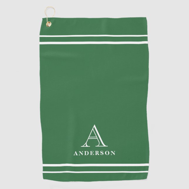 Serviette de golf personnalisée avec monogramme mo (Devant)