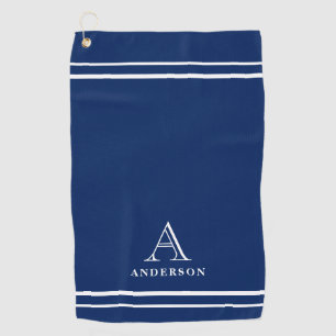 Serviette de golf personnalisée avec monogramme mo