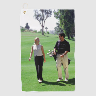 Serviette de golf personnalisée avec photo, logo p