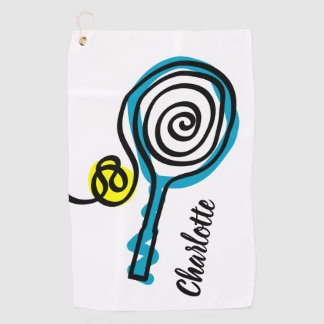 Serviette de golf personnalisée avec un design de