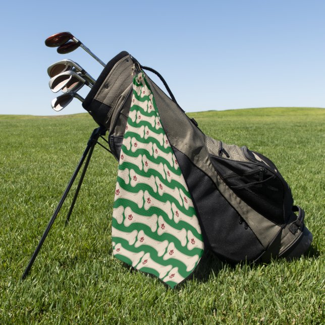 Serviette de golf personnalisée – Cadeau de golf s (Vert)