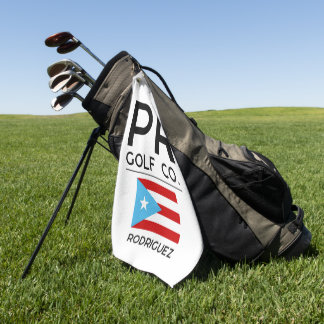 Serviette de golf personnalisée de Porto Rico – PR