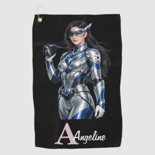 Serviette de golf personnalisée de super-héros