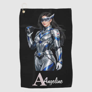 Serviette de golf personnalisée de super-héros