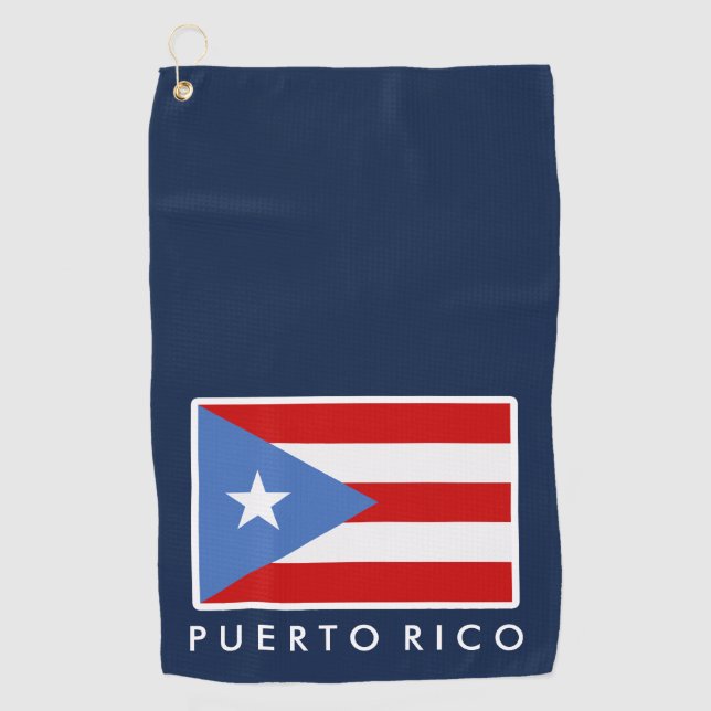 Serviette de golf personnalisée, drapeau de Porto  (Devant)