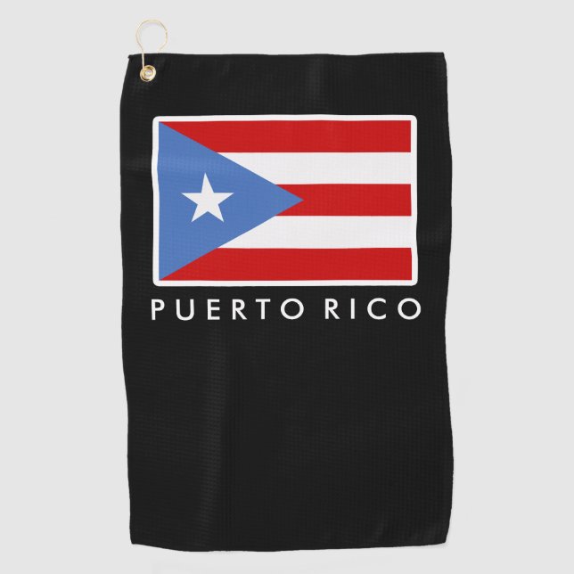 Serviette de golf personnalisée, drapeau de Porto  (Devant)