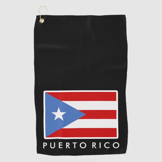 Serviette de golf personnalisée, drapeau de Porto  (Devant)