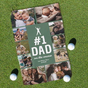 Serviette de golf personnalisée "Papa numéro 1" av
