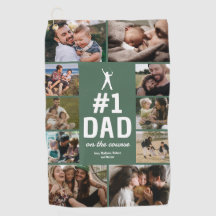 Serviette de golf personnalisée "Papa numéro 1" av