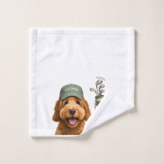 Serviette de golf personnalisée pour chien avec po