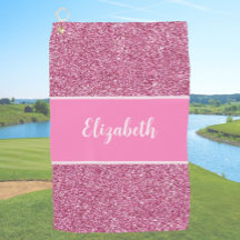 Serviette de golf personnalisée pour dames avec pa