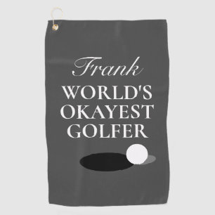 Serviette de golf personnalisée pour le golfeur l