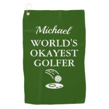 Serviette de golf personnalisée pour le golfeur le