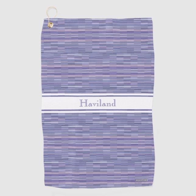 Serviette de golf personnalisée rose HAMbWG (Devant)
