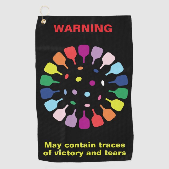 Serviette De Golf Petit Pickleball Paddle Master (Devant)