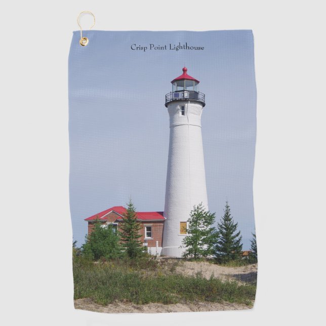 Serviette De Golf Phare de Crisp Point & construction d'une serviett (Devant)
