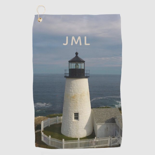 Serviette De Golf Phare de Pemaquid (Devant)