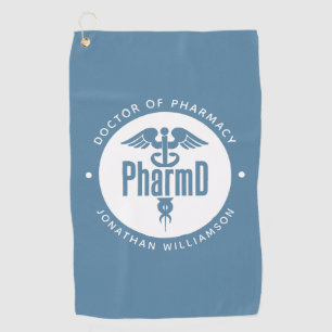 Serviette De Golf PharmD Docteur en pharmacie Pharmacy Graduation Ph
