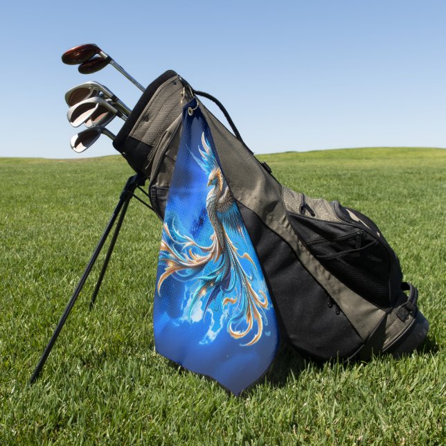 Serviette De Golf Phénix de l'Aube Saphir (Vert)