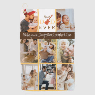 Serviette De Golf Photo Best Dad Ever Pro Lover Golfer Fête des père