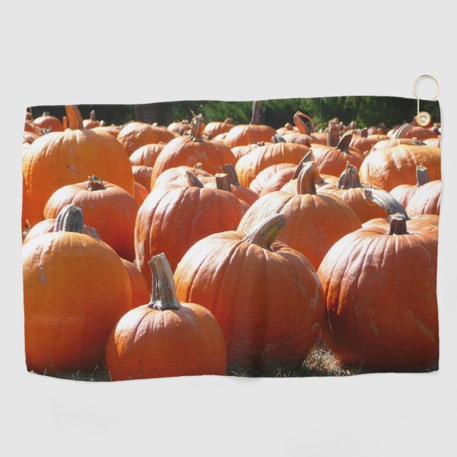 Serviette De Golf Photo citrouille pour automne, Halloween ou Thanks (Horizontal)