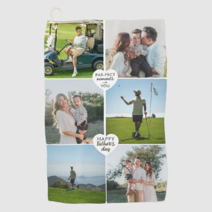 Serviette De Golf Photo Collage Perfect Moments Fête des pères