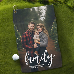 Serviette De Golf Photo complète - Texte de la famille de scripts ve
