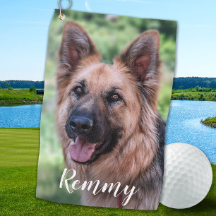 Serviette De Golf Photo de chien - Photo de animal de compagnie Chie