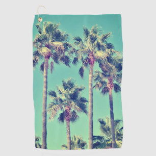 Serviette De Golf Photo de palmiers tropicaux