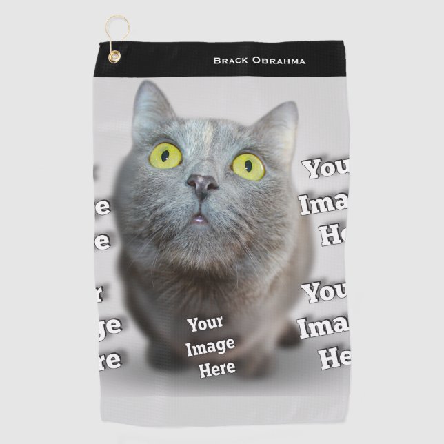 Serviette De Golf Photo PET ✨ Lovely Custom (Devant)