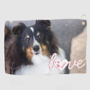Serviette De Golf Photo pour animal de compagnie personnalisée et te
