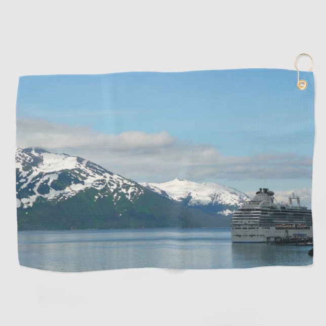 Serviette De Golf Photographie de voyage de croisière en Alaska (Horizontal)