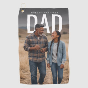 Serviette De Golf PhotoPop Papa du Monde Photo